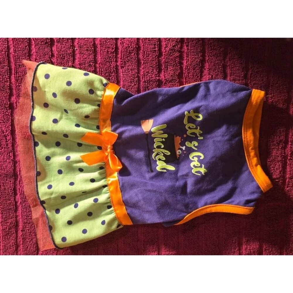 vid 103 Frisco “Let’s Get Wicked” Witch Dog Costume – Size Small